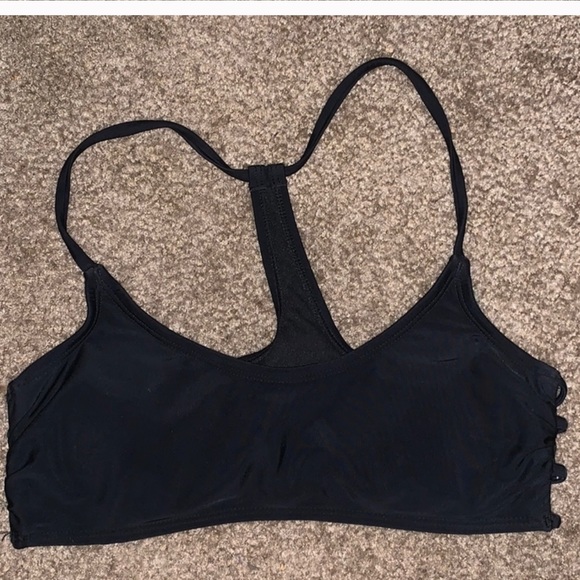 BRANDY MELVILLE BLACK STRAPPY BRALETTE / SWIM TOP - Picture 3 of 4